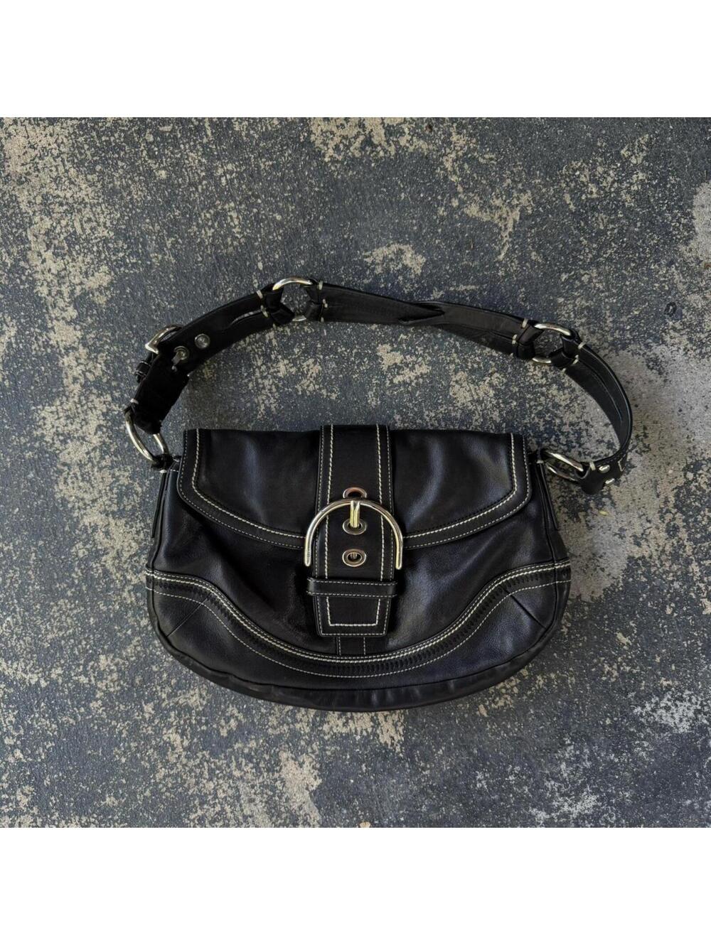 Vintage Black Coach Soho Bag